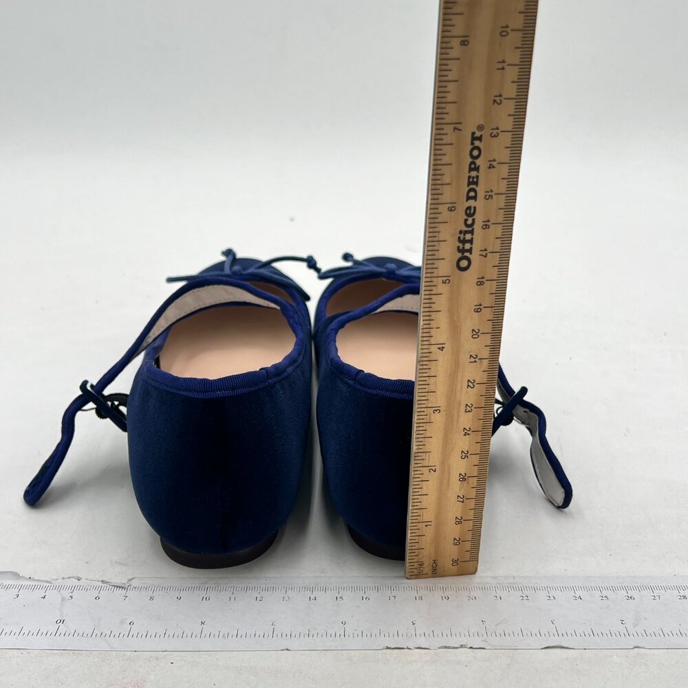 Miss Left Women Bowknots Ankle Strap Mary Jane Classic Closed Round Toe Ballet F - Picture 5 of 8